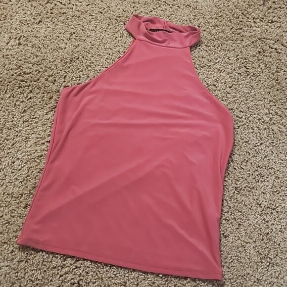 21 SAINTS Double Lined Pink Halter Top - Picture 1 of 3